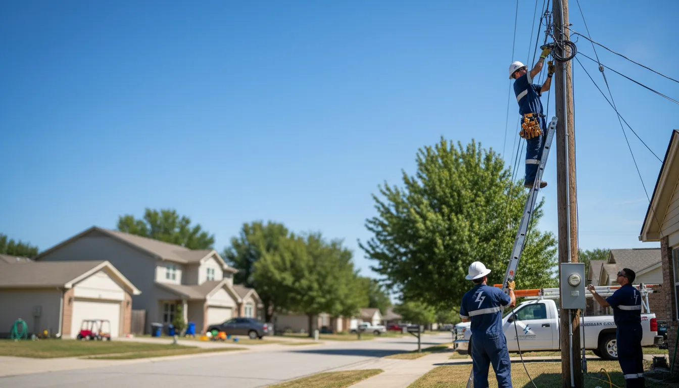 Residential electrician providing installation services in Bretz, WV